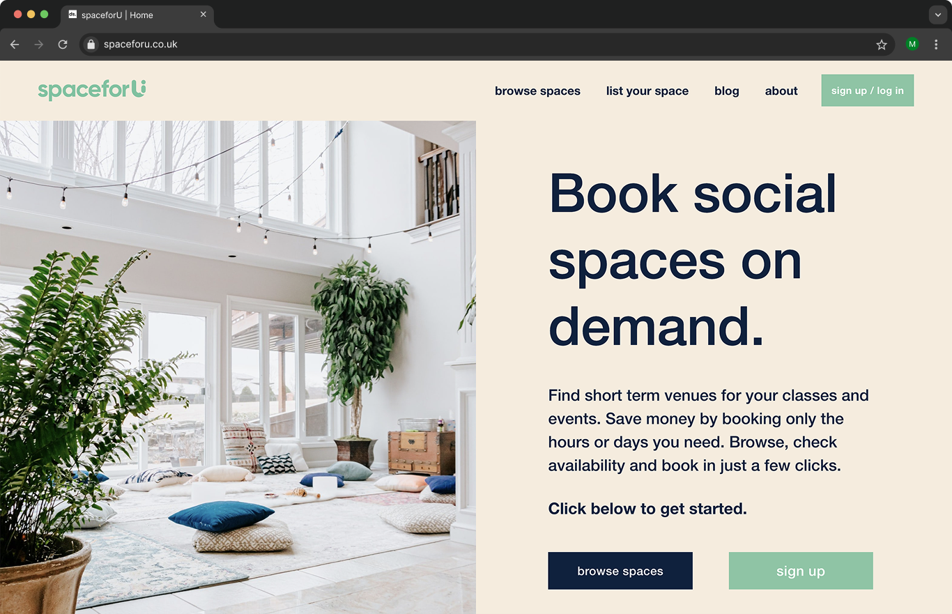 SpaceforU Homepage